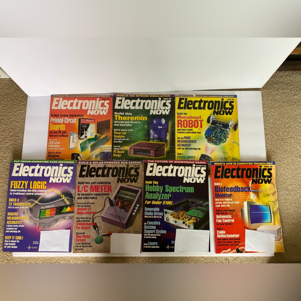 Electronics Now vintage magazines 1996 lot of 7 issues